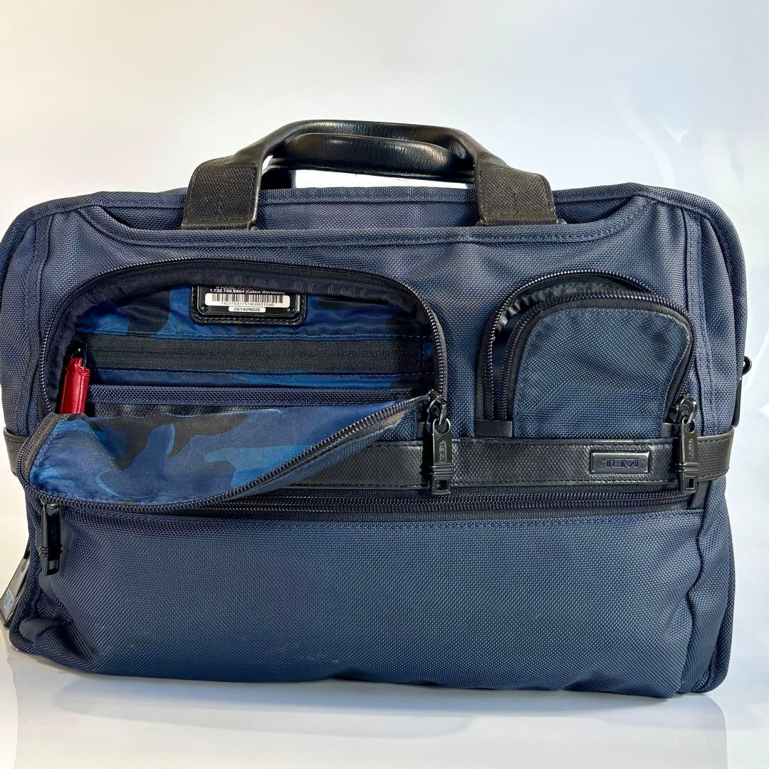 美品 トゥミ ソフネット 2WAY ブリーフケース ネイビー ビジネスバッグ