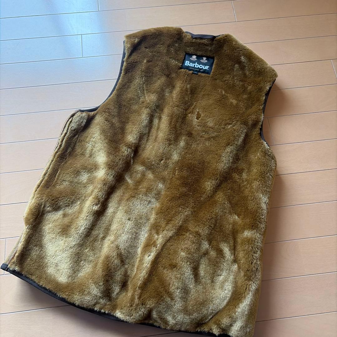 Barbour ファー ベスト 38
