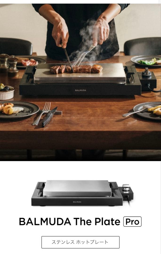 【新品・未使用】バルミューダ BALMUDA The Plate Pro