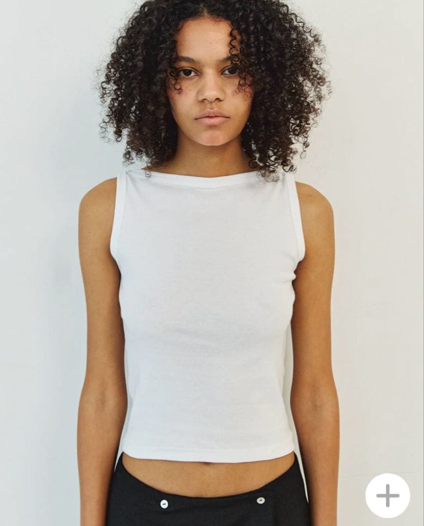 トップス boat neck tanktop