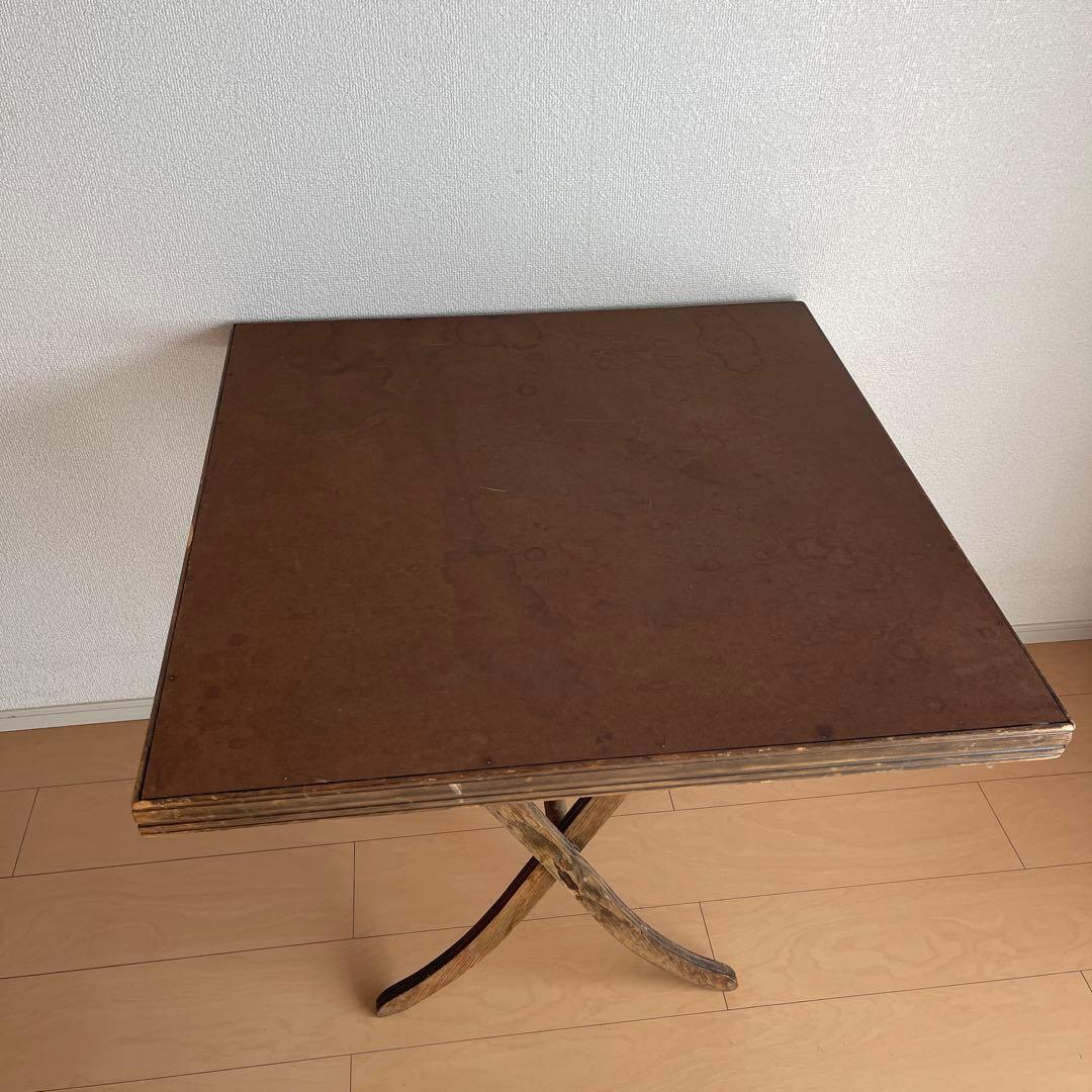 blackヴィンテージ　アメリカ　USA 木製　折りたたみ　テーブル