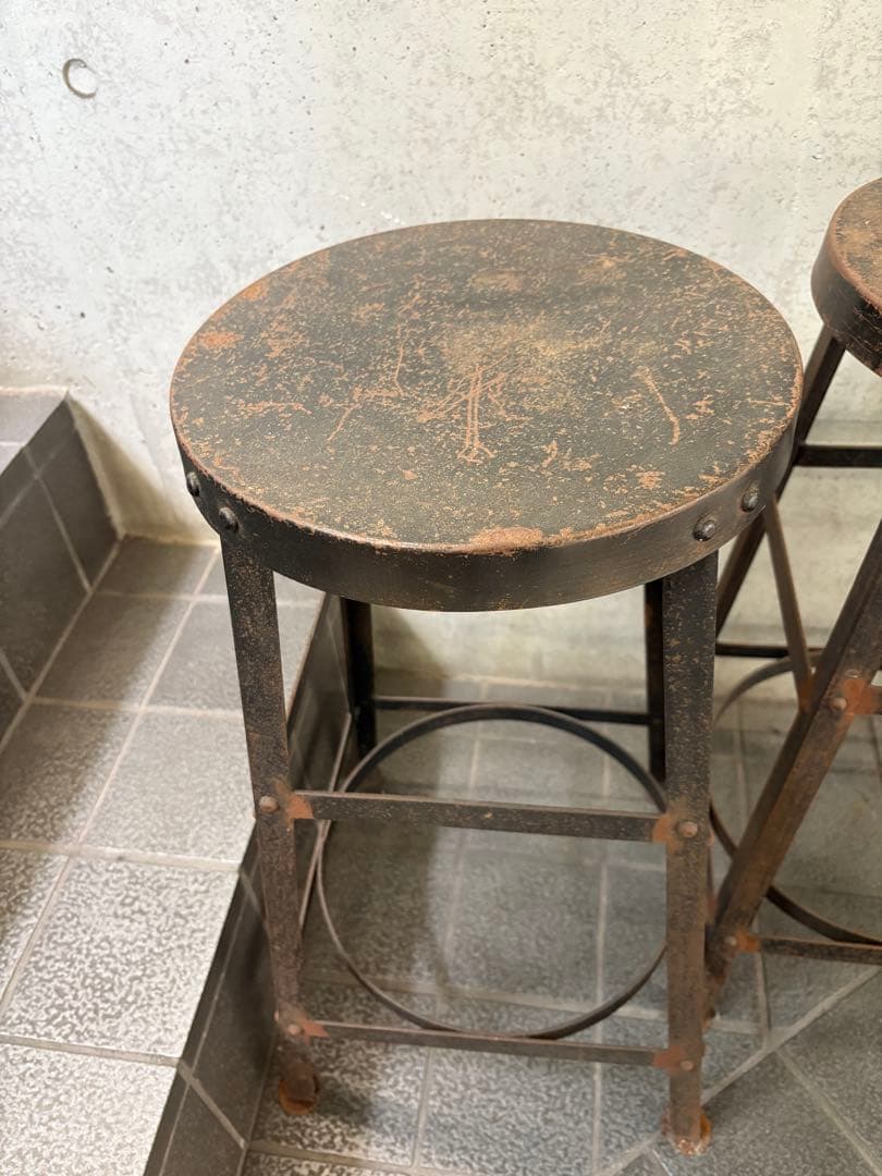 専用 3脚セット 引取限定 FLYMEe購入 アイアン製インダストリアルスツール