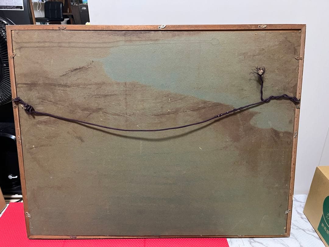 ロヴィス・コリント 複製画 「ヴァルヒェン湖の復活祭」 額装付き