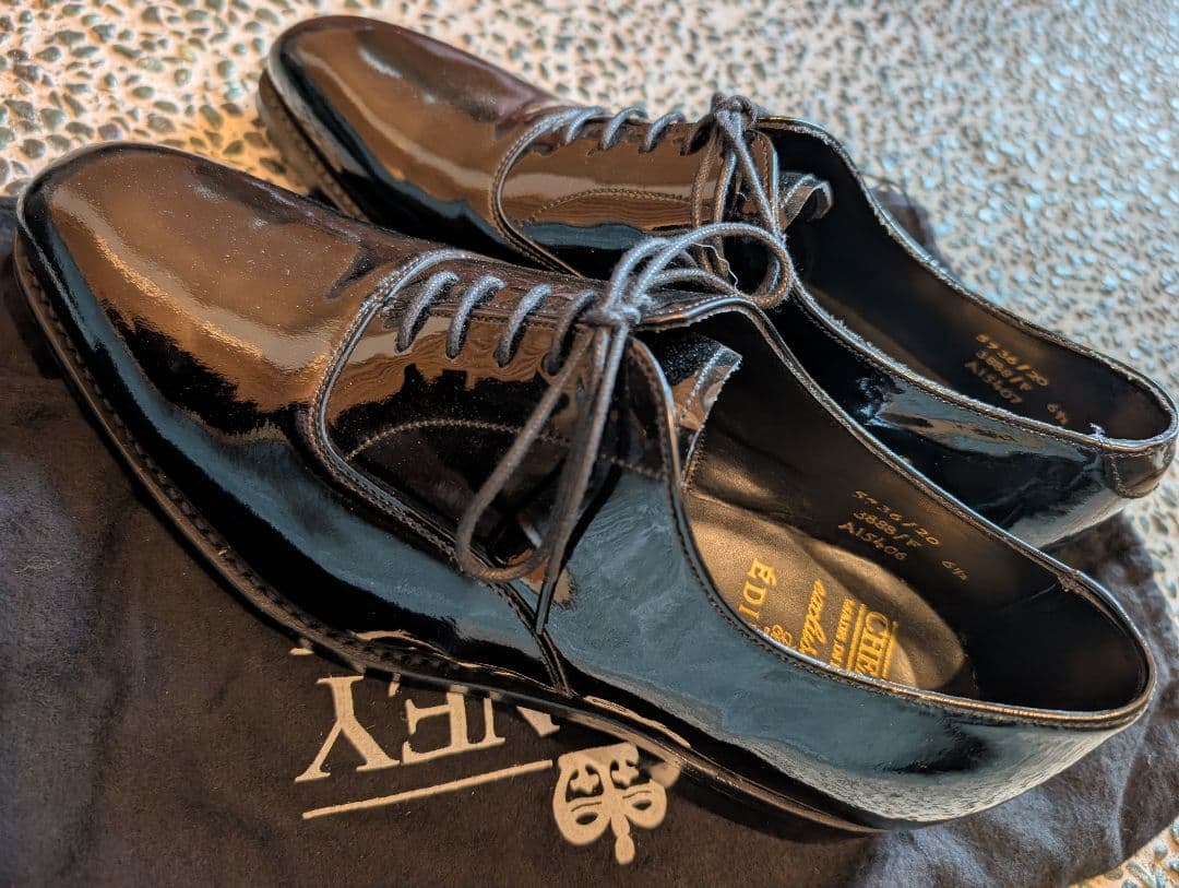 美品 JOSEPH CHEANEY × EDIFICE チーニー プレーントゥ