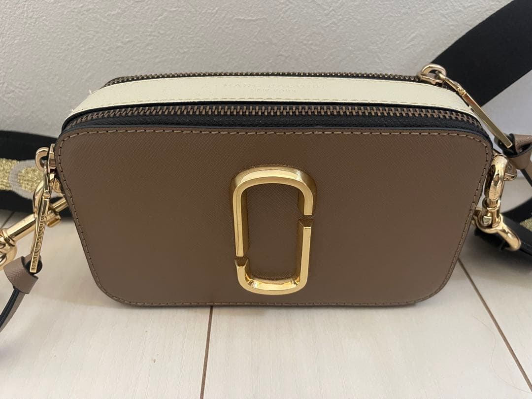 Marc Jacobs マークジェイコブス　ショルダーバッグ ブラウン/ホワイト