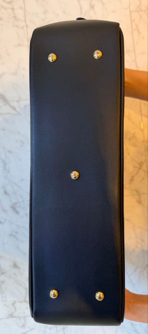 CHAMBORD SELLIERブリーフケース ／ ブラック×ゴールド