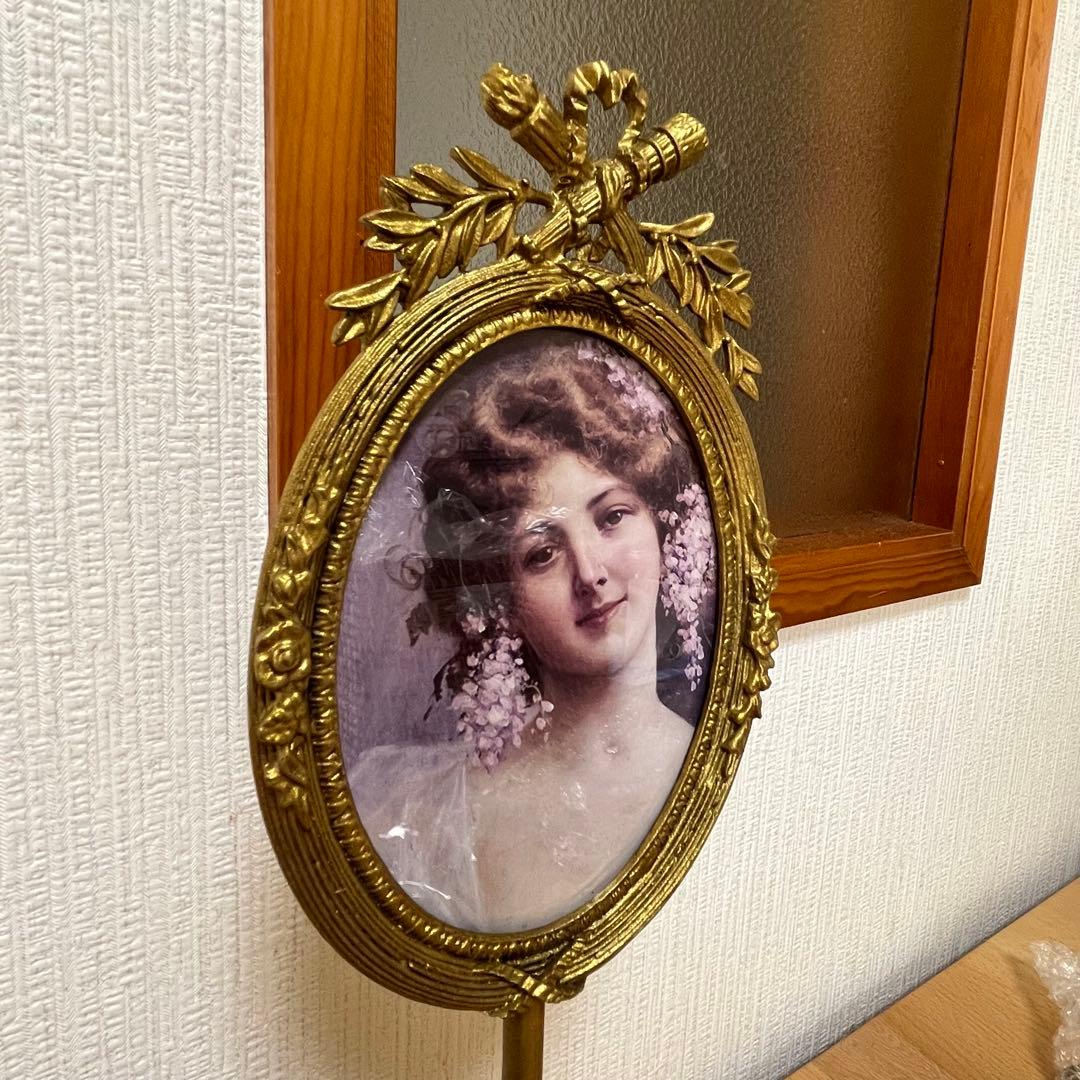 ヴィンテージ ゴールド 金属フォトフレーム