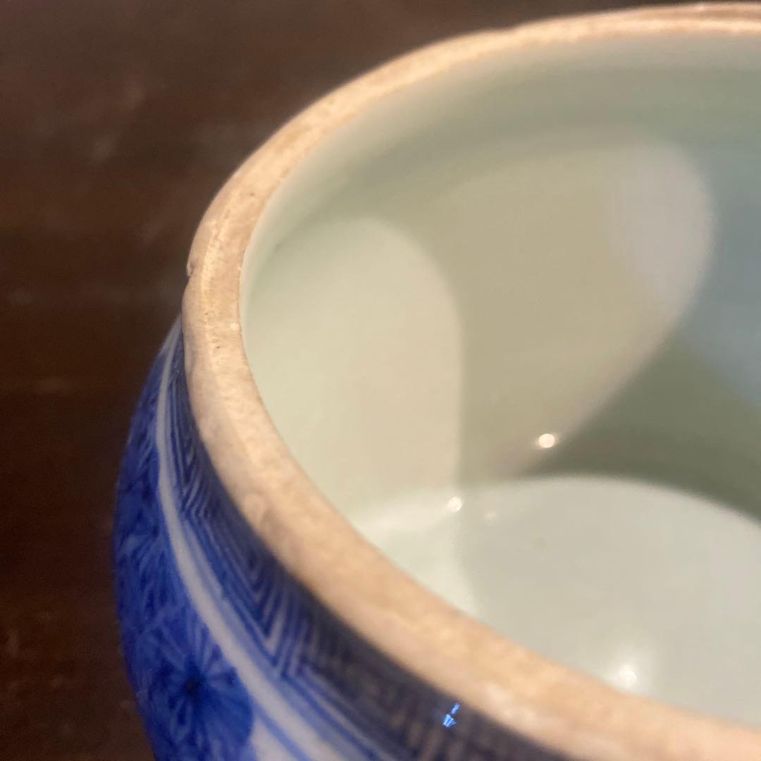 古伊万里ウサギ図蓋物12cm13cm