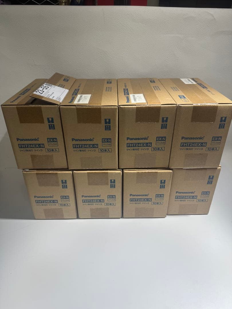 2）未使用品　Panasonic FHT24EX-N ツイン蛍光灯 9箱　90本