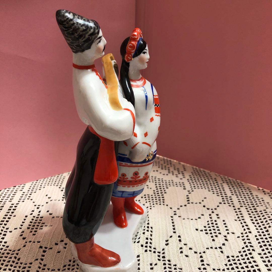 ロシア製　磁器像　ダンサー　ビンテージ