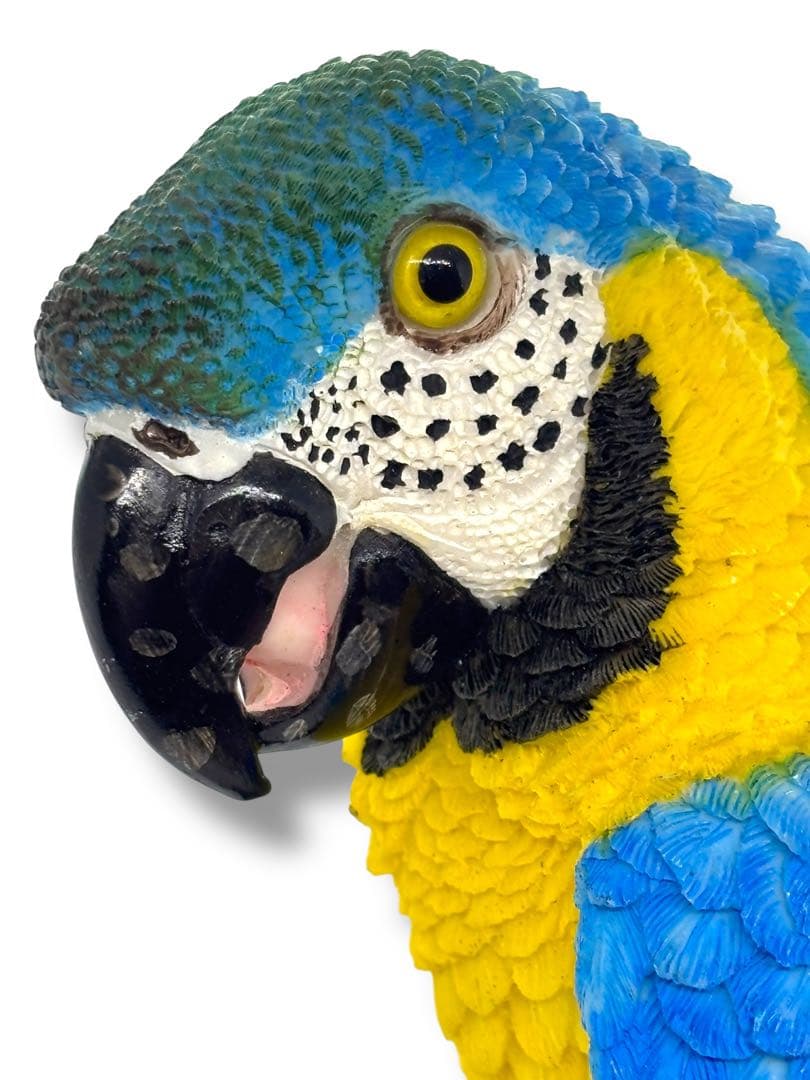 #希少種-ベニコンゴウインコ・ルリコンゴウインコ 樹脂製オブジェ 2体セット