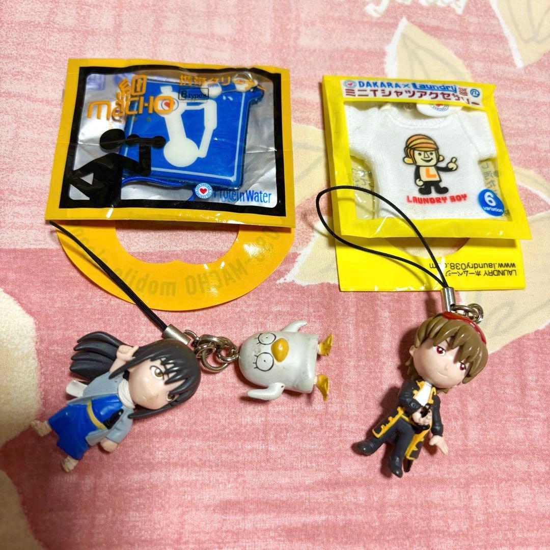 4点ストラップ【銀魂◆沖田総悟　桂小太郎 & エリザベス】DAKAR◆ミニT&他