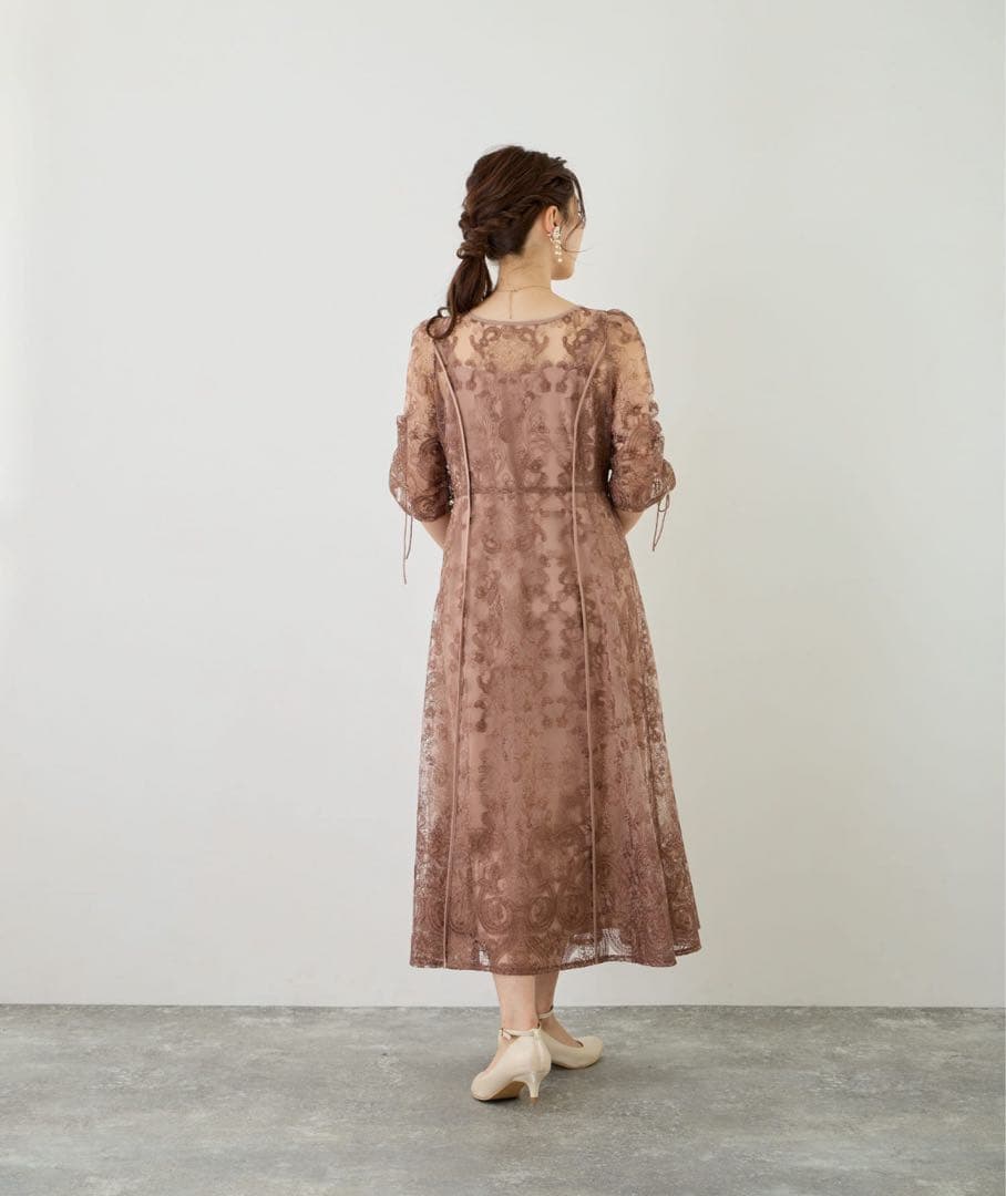 あや　Dorry Doll エンブロイダリーレイヤードドレス　ピンク