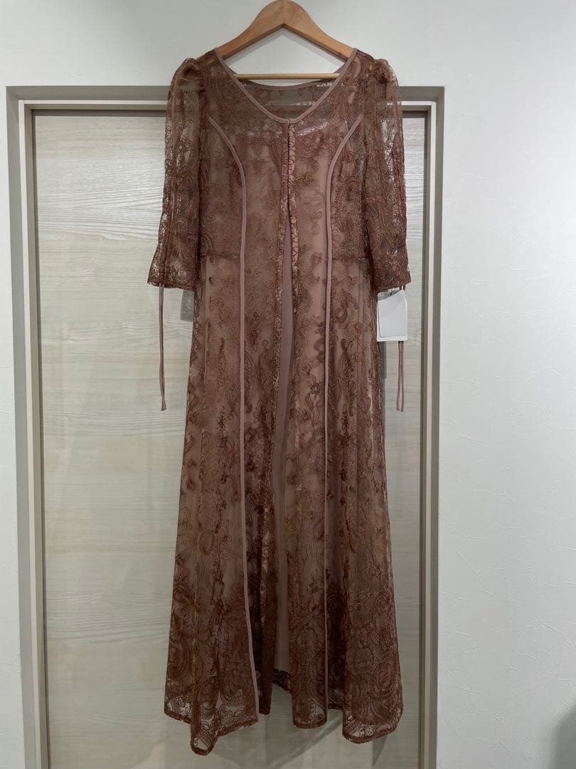 あや　Dorry Doll エンブロイダリーレイヤードドレス　ピンク