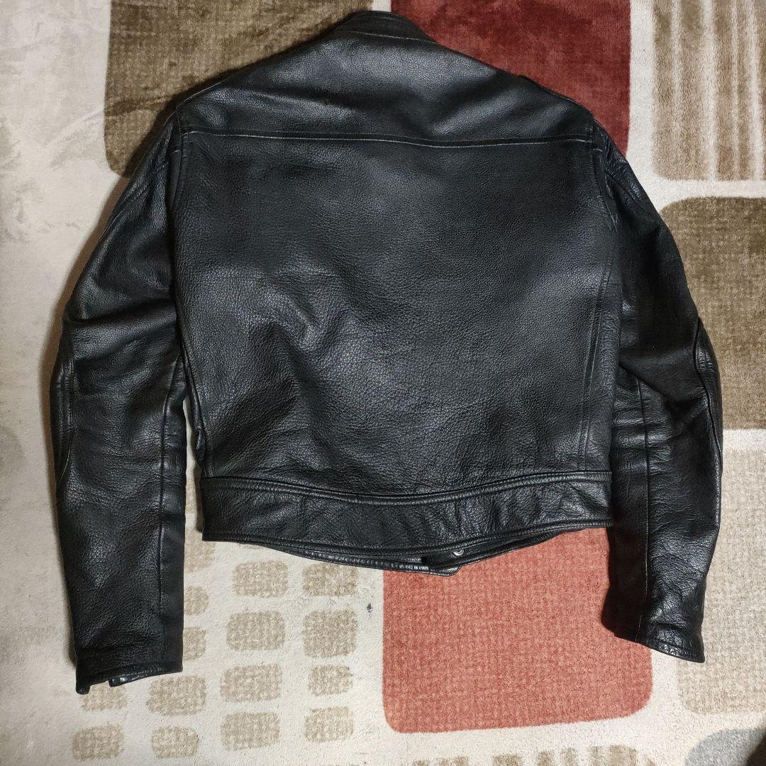 美品レアモデル　KADOYA　Ｋsleather シングルライダースМシボ本革