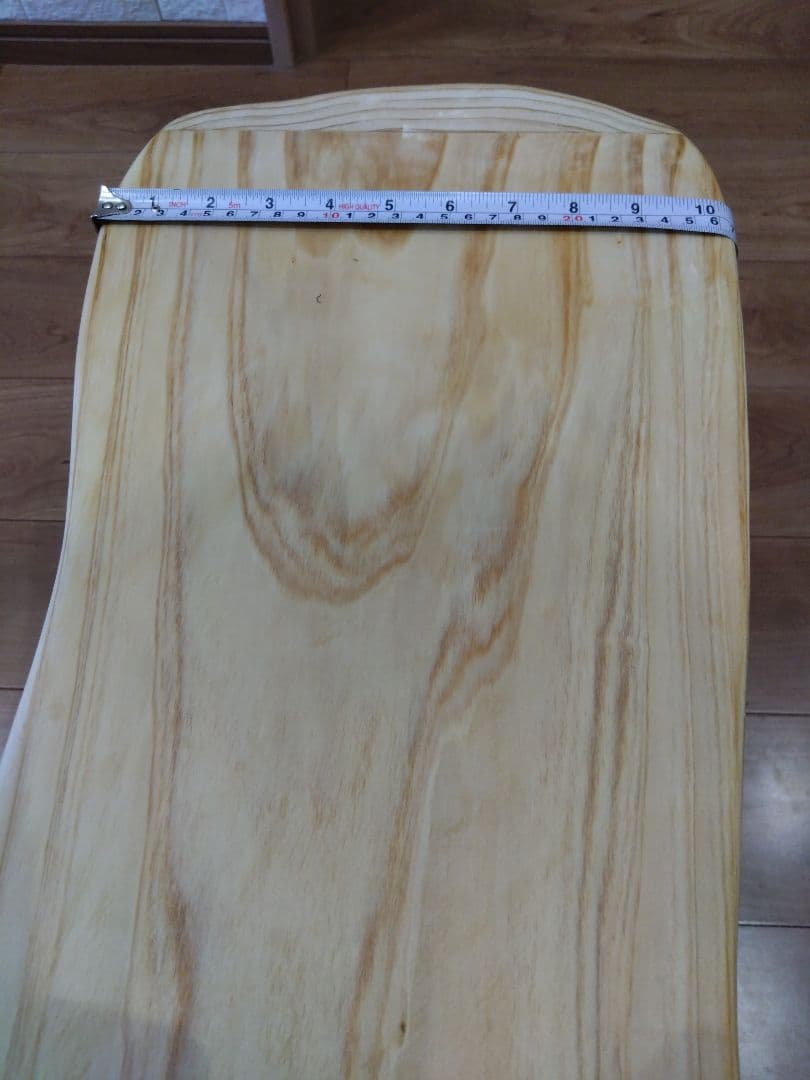 杉のベンチ65　Rin❕座面は杉の模様が綺麗、脚は丸太風