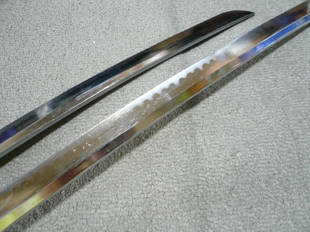 模造刀 日本刀 大小2本 白鞘 刀 脇差