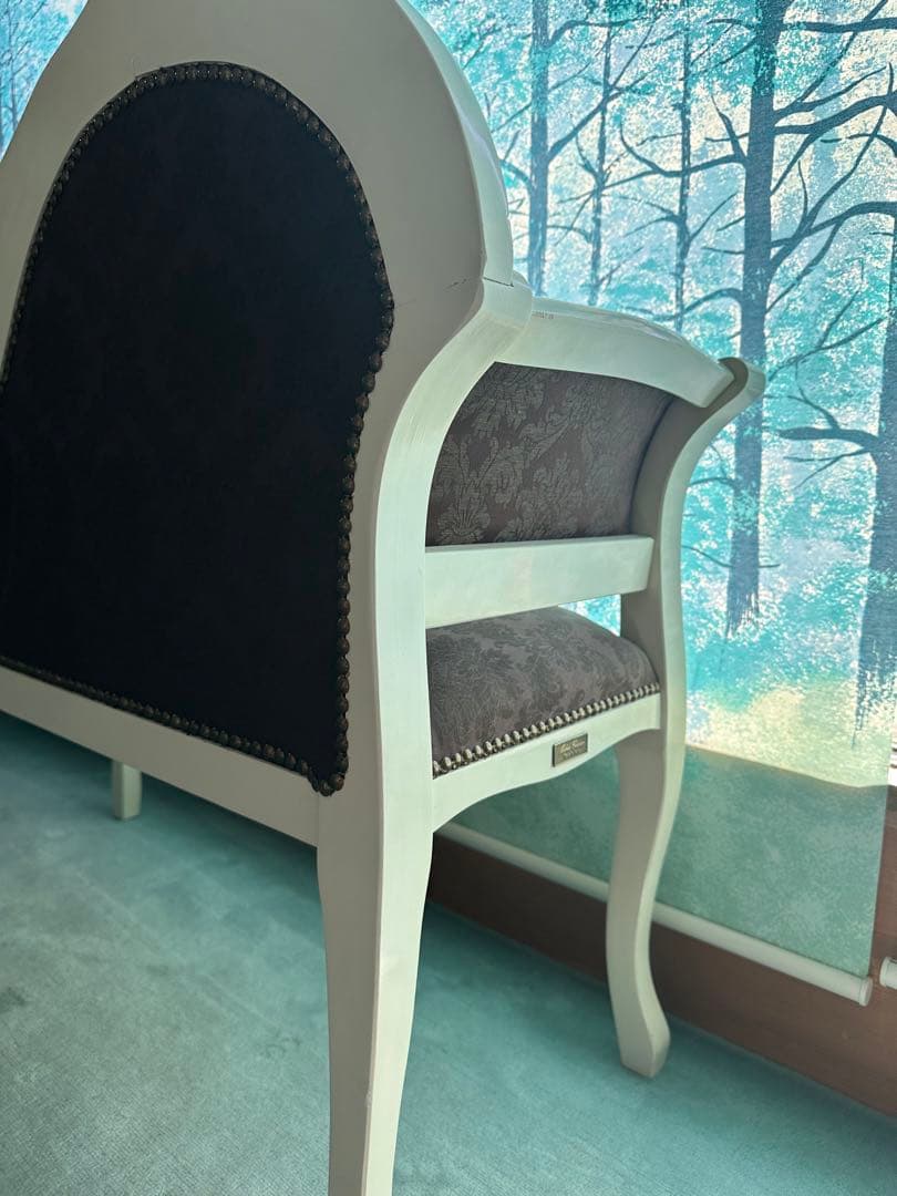 イタリア家具 ヨーロッパ家具 イタリア製家具　電話台付ベンチ　アンティーク