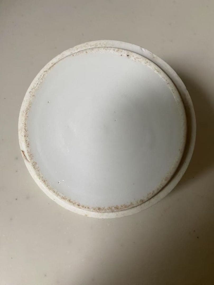 中国美術 德化窯 白磁寿桃鈕雙獅耳鼓釘茶叶罐 蓋物 陶器 清代古玩 唐物 骨董品