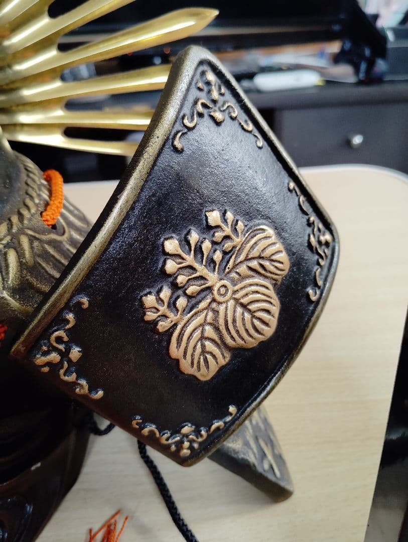 【良品】豊臣秀吉 兜 飾り 五月人形 美術品