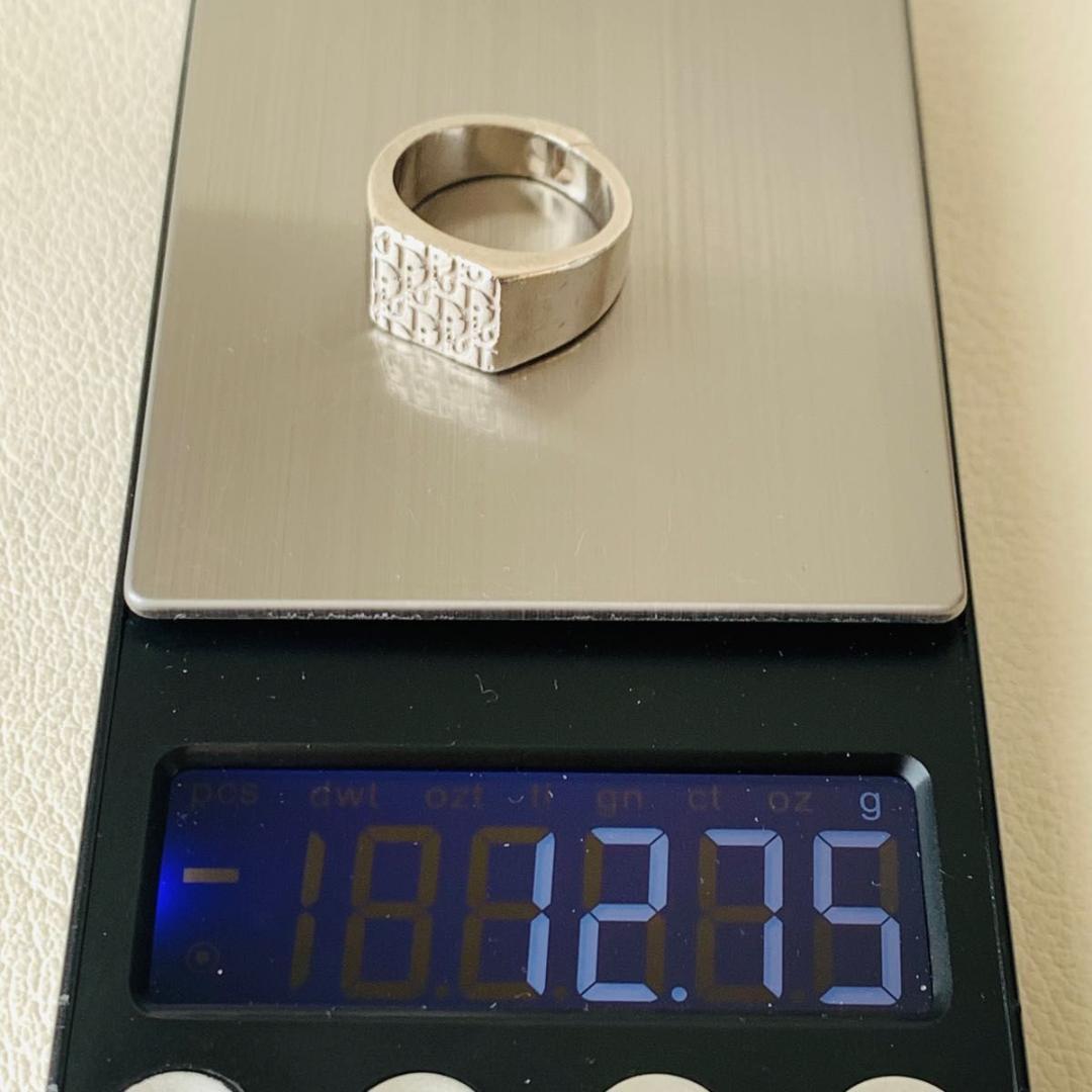 クリスチャンディオール オブリーク シグネット リング 指輪 925 19号