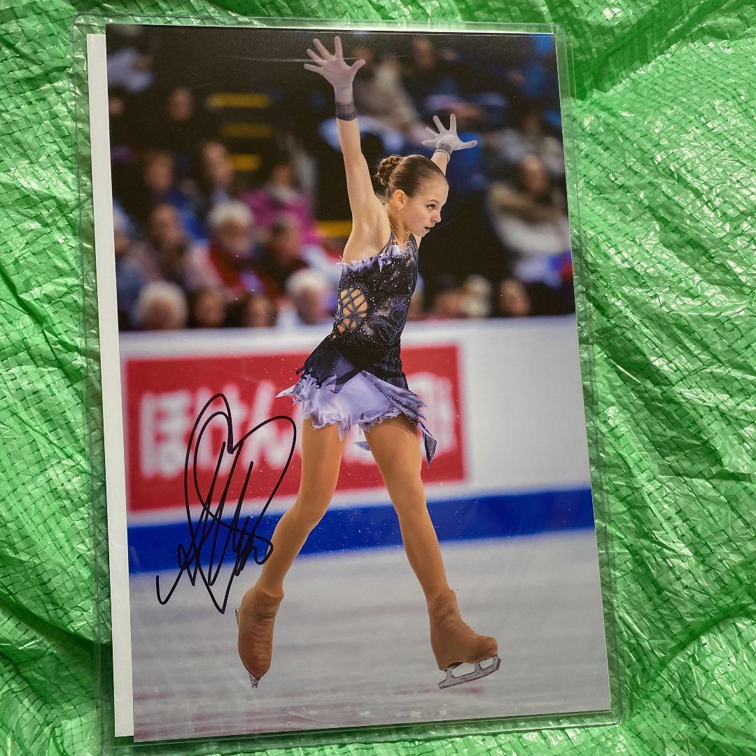 レア！アレクサンドラ・トゥルソワ 直筆サイン入りフォト/写真 フィギュアスケート