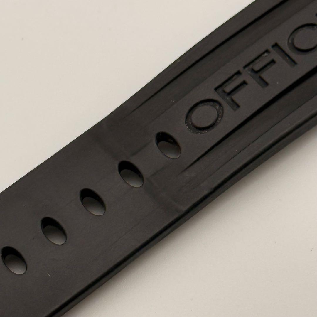 パネライ 純正ラバーベルト 24-22mm 尾錠用 ラバーストラップ ルミノール