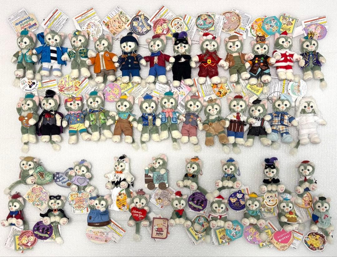 最終値下極美品ジェラトーニぬいぐるみバッヂぬいばストラップ42種セットダッフィー
