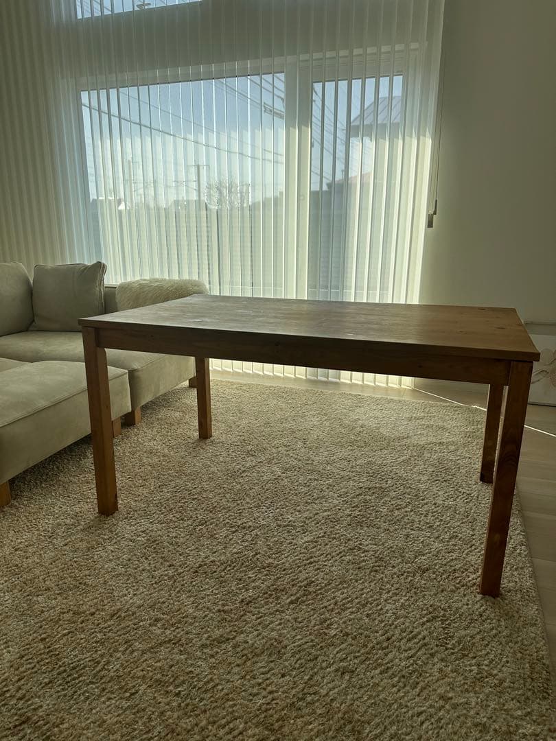 【ま】ダイニングテーブル 日本製 無垢 北欧 135 オイル塗装