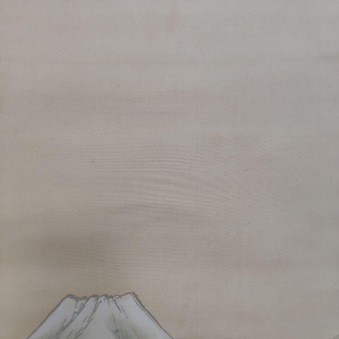 尾竹国観『山辺赤人』(やまべのあかひと)國観 掛軸 絹本 色彩 真筆保証