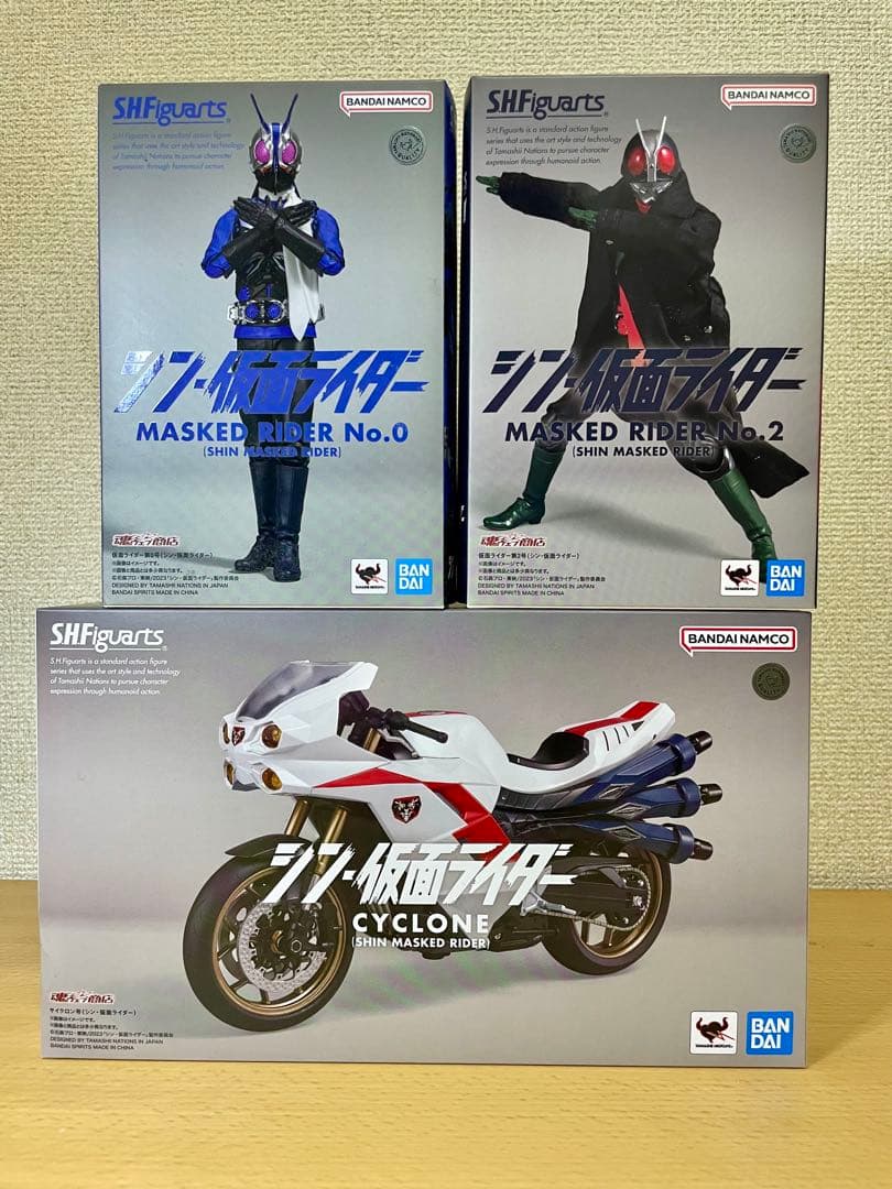 【未使用】フィギュアーツ シン・仮面ライダー3体セット SHFiguarts