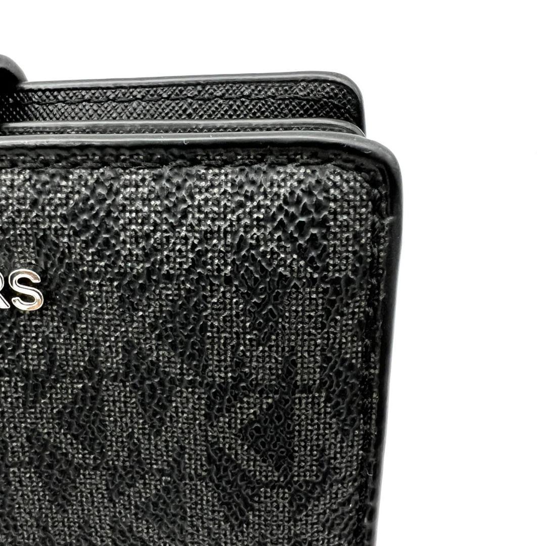 未使用マイケルコース★2つ折りスモールウォレット 折財布 シグネチャーPVC 黒