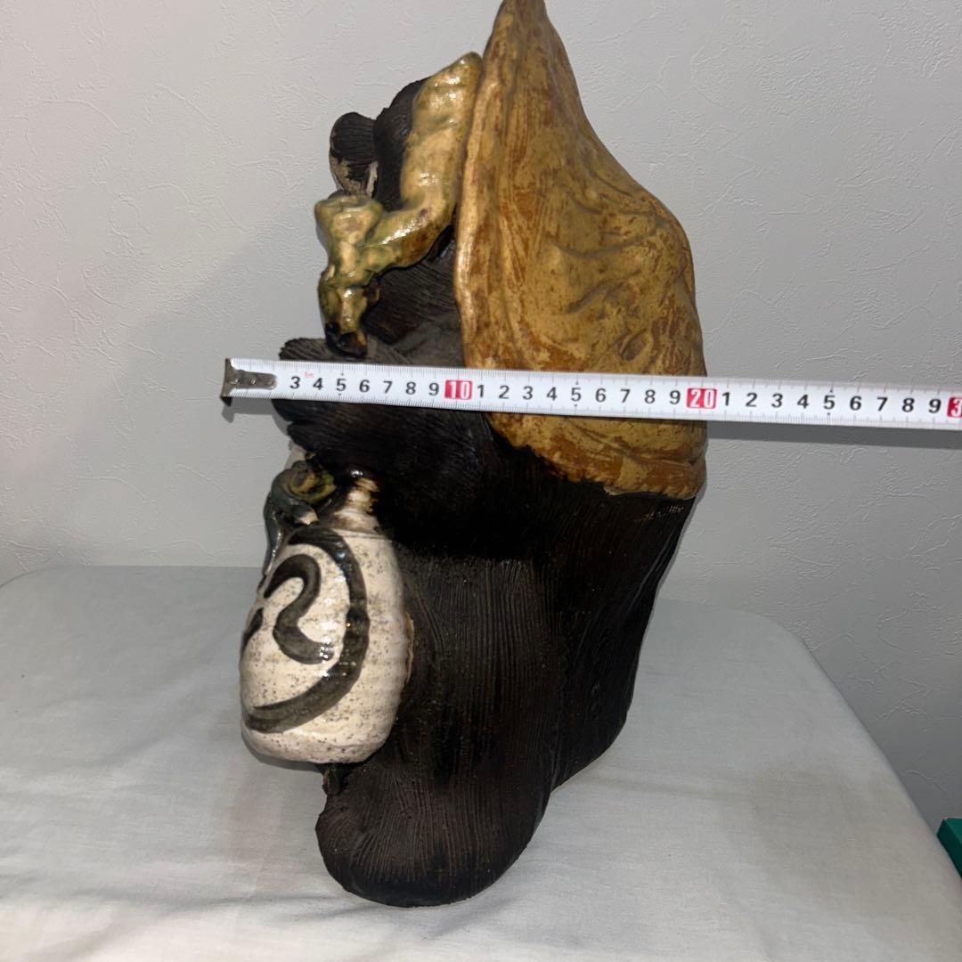 狸庵　タヌキ　信楽焼　高さ45cm 置物　縁起物