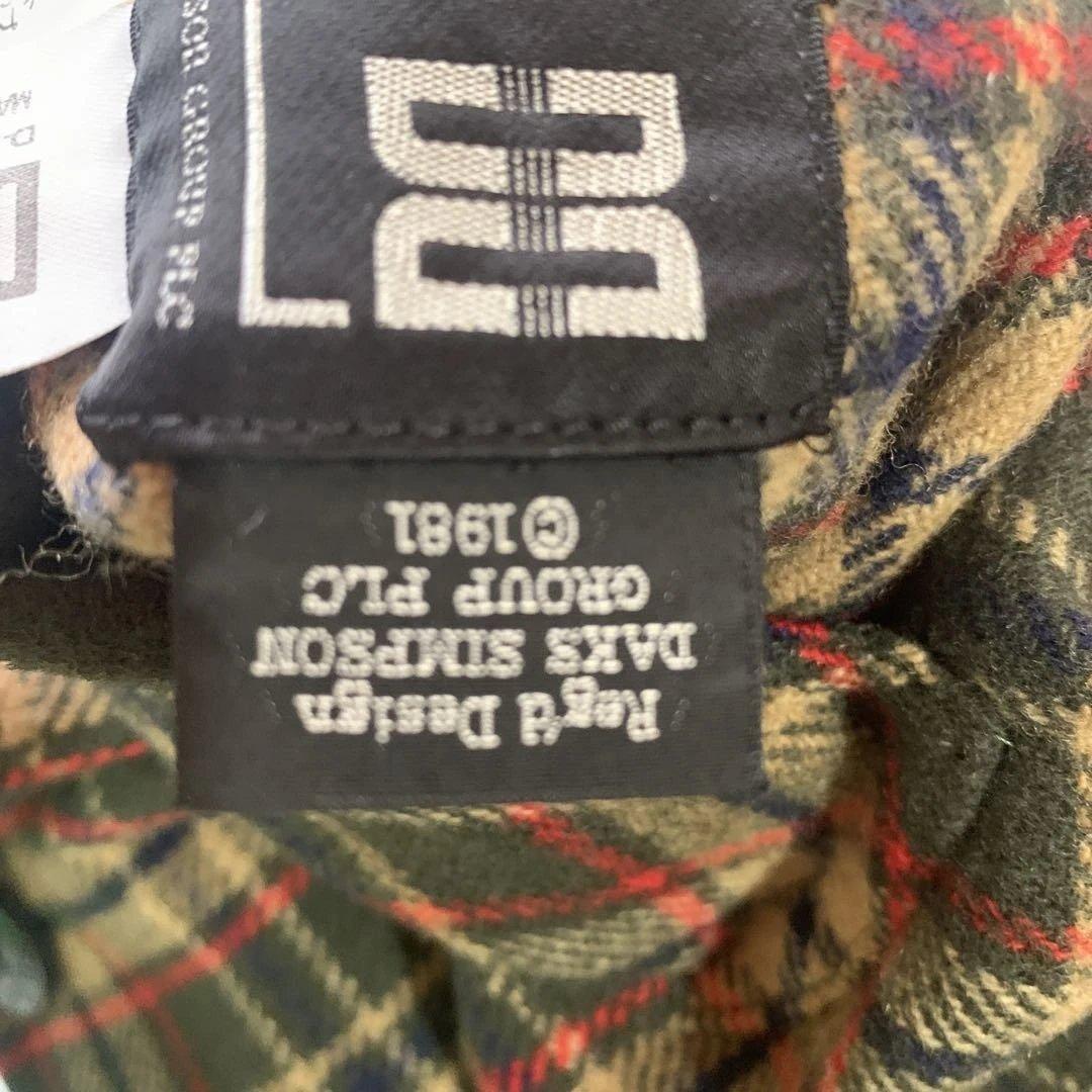 ★DAKS 一枚仕立てリバーシブルモスグリーンコート　L〜LLサイズ