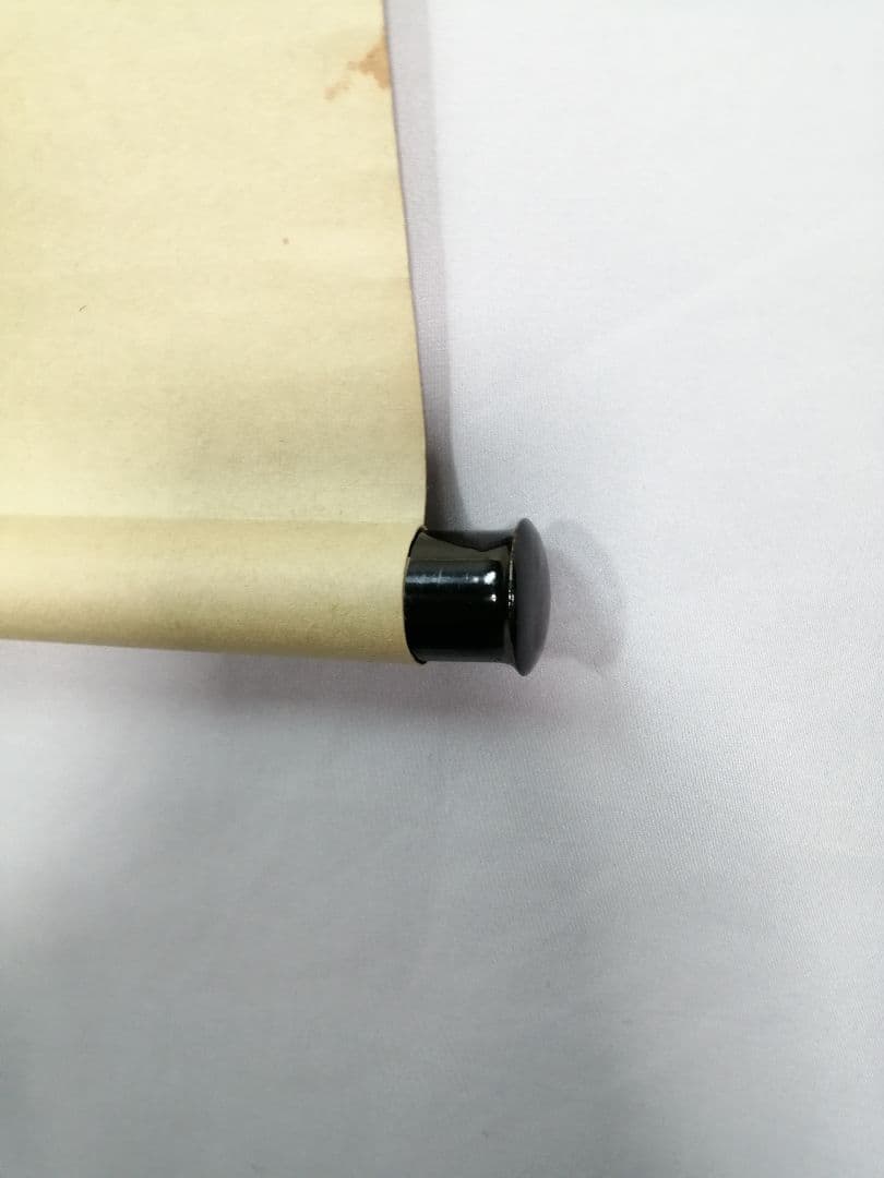 【茶道具】大徳寺 後藤瑞巌和尚筆 『雨滴聲』一行　茶掛　掛軸 軸C168