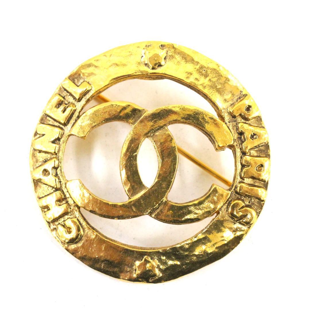 ▲美品 シャネルCHANEL ブローチ ココマーク ゴールド 28 ヴィンテージ