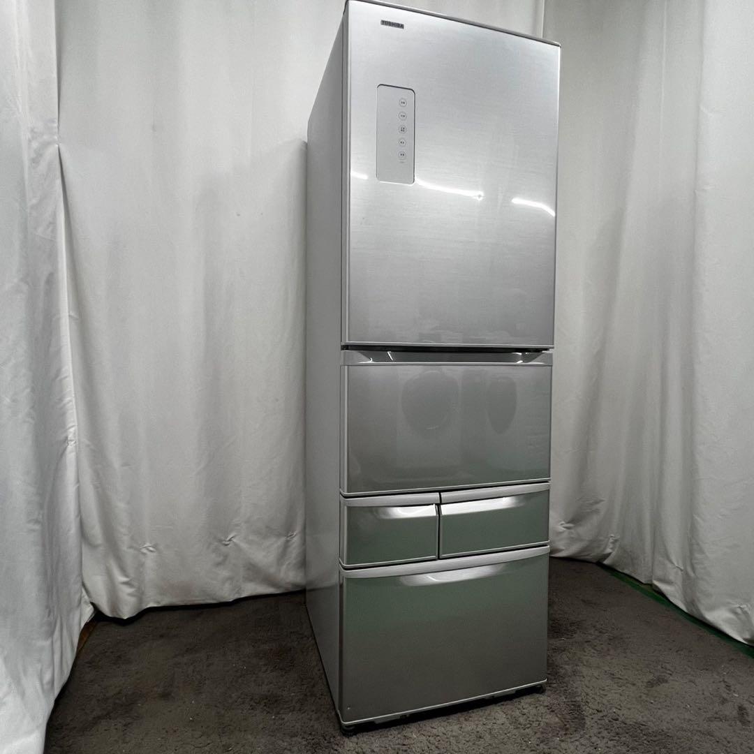 937 冷蔵庫　大型　東芝　5ドア　右開き　安い　シルバー　　設置無料