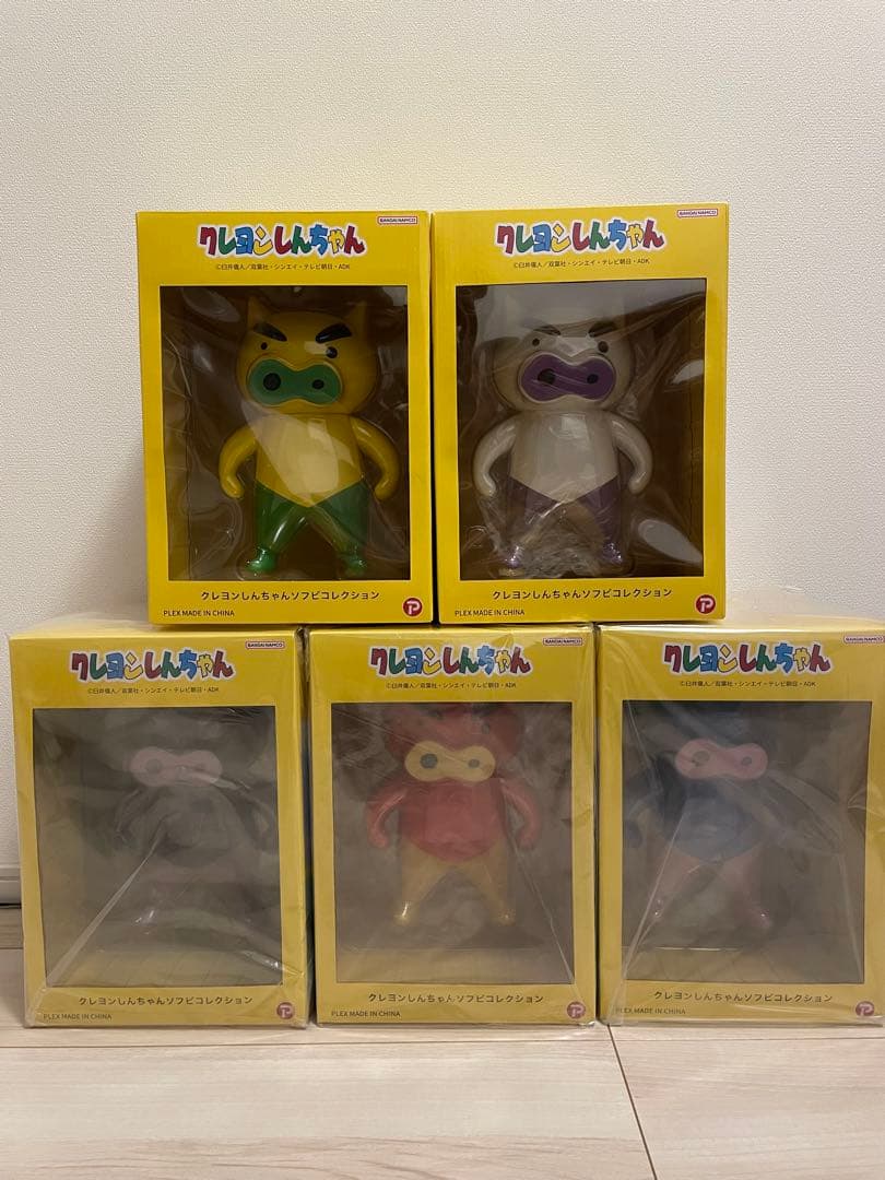クレヨンしんちゃんソフビコレクション SHIN-MEN TON-MEN5体セット