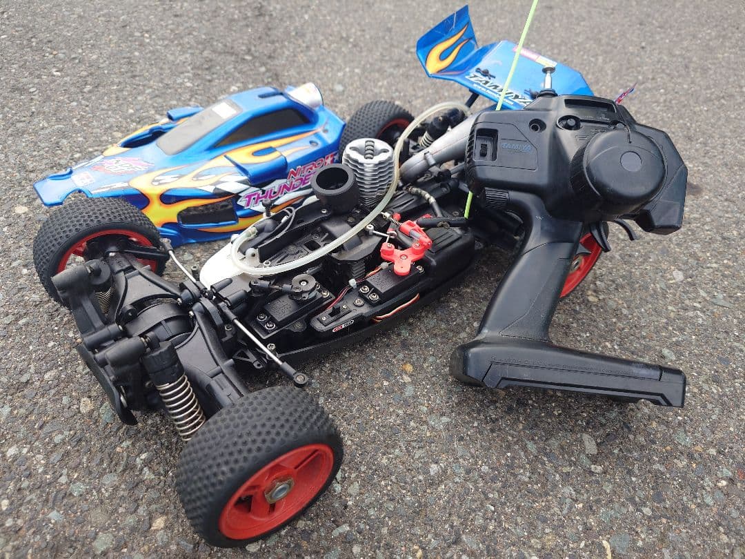 1/10 タミヤ4WDエンジンバギー即走行可