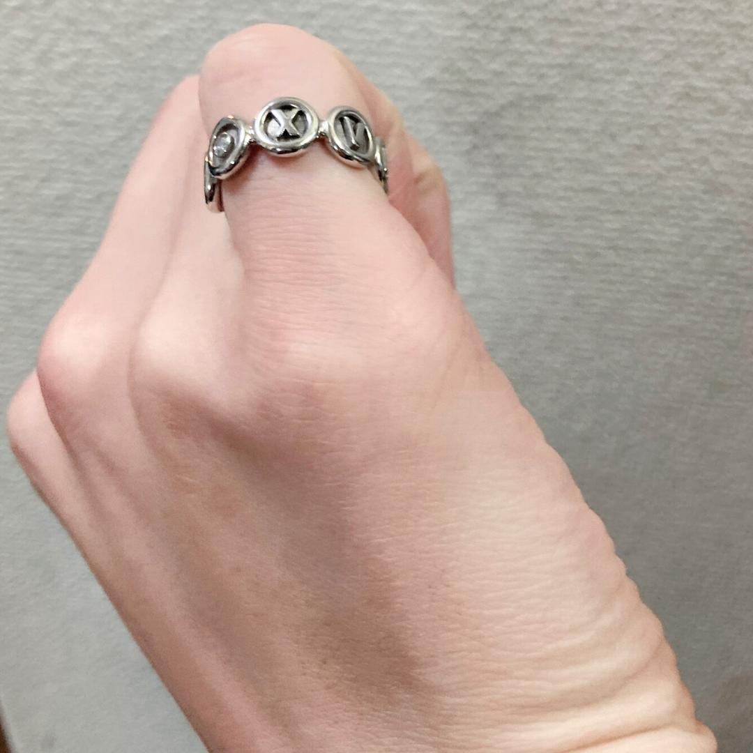 ❝レア品❞ ティファニー アトラス リング 51(11号) WG750 ダイヤ