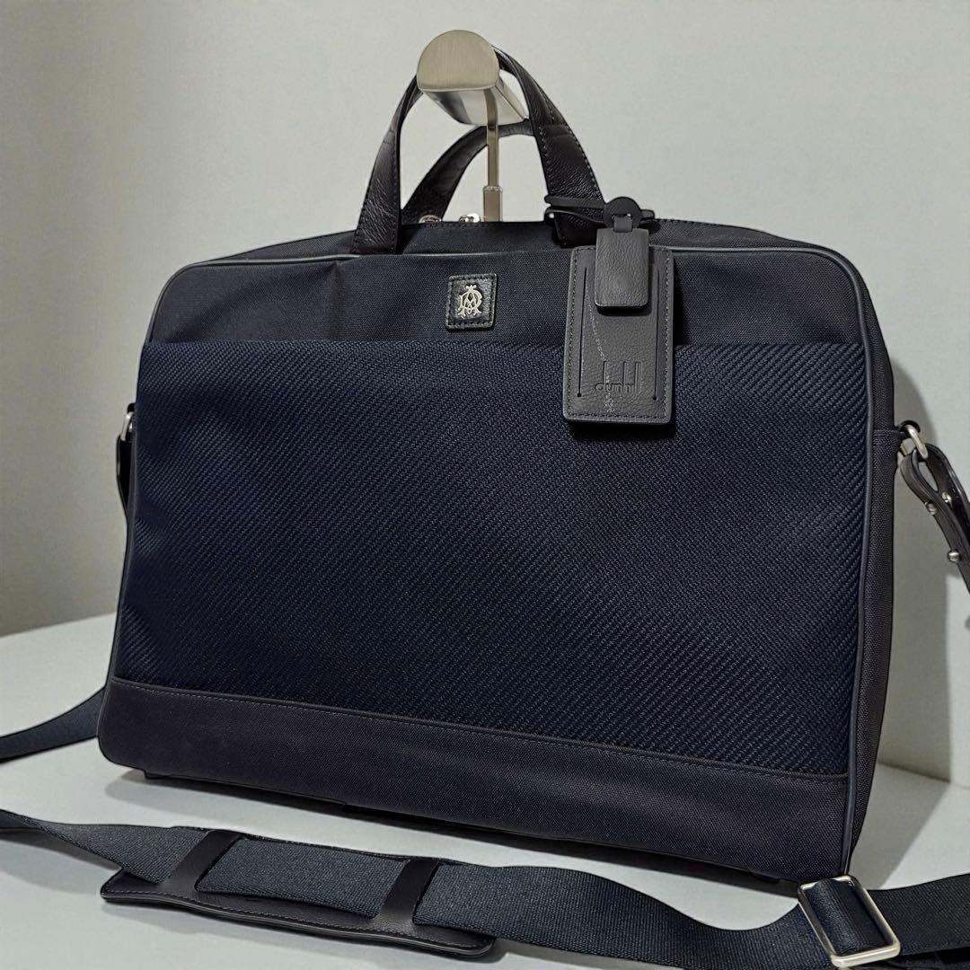 ダンヒル dunhill ビジネスバッグ 2way ロゴ A4収納可