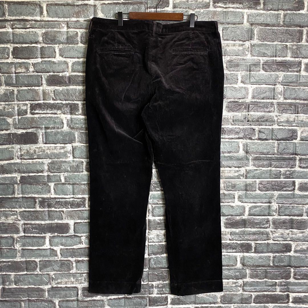 ラルフローレンラグビー 太畝コーデュロイパンツ ブラック 黒 36×32 hr9