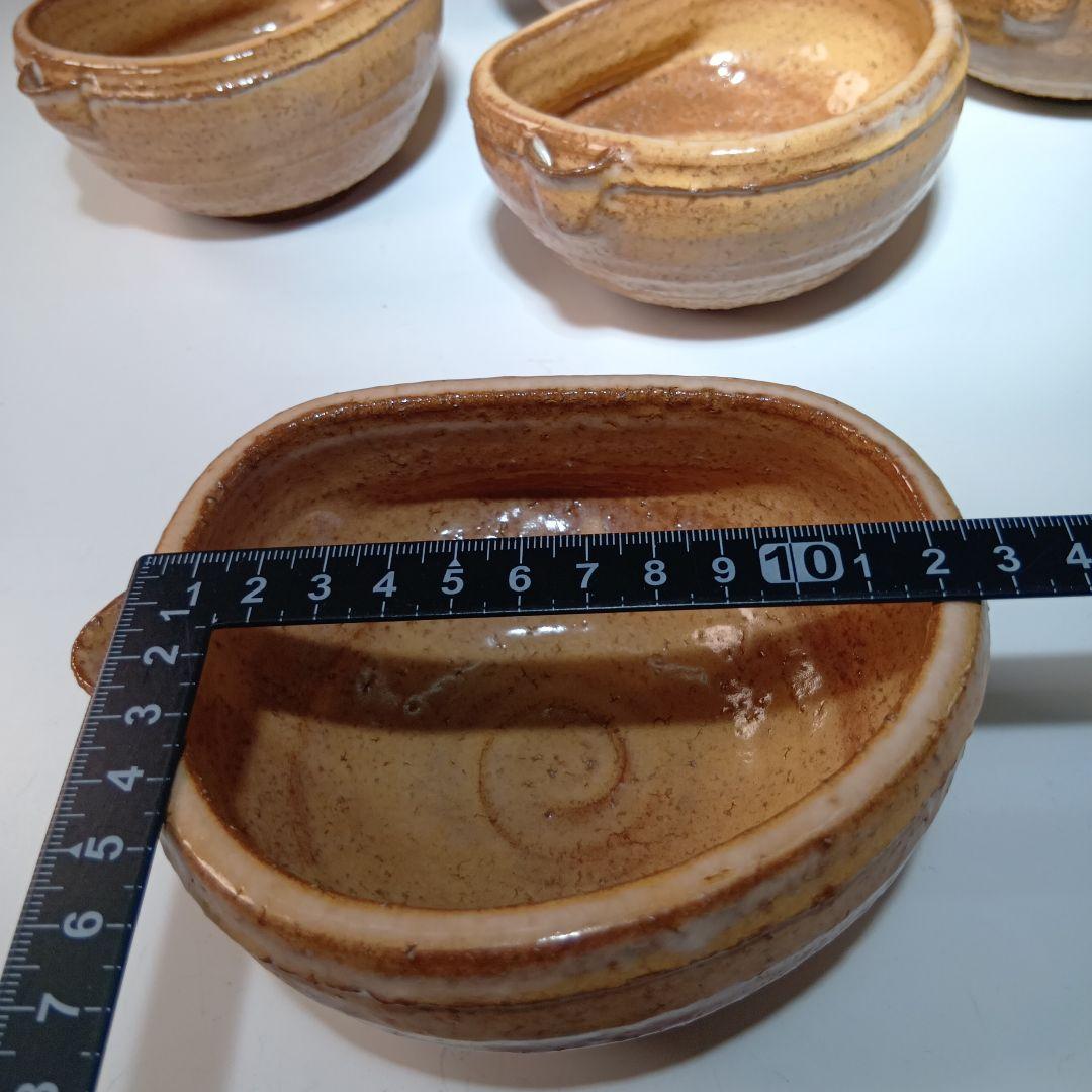 値下げ　茶道具　萩焼　12代田原陶兵衛　片口向付6客　共箱　美品