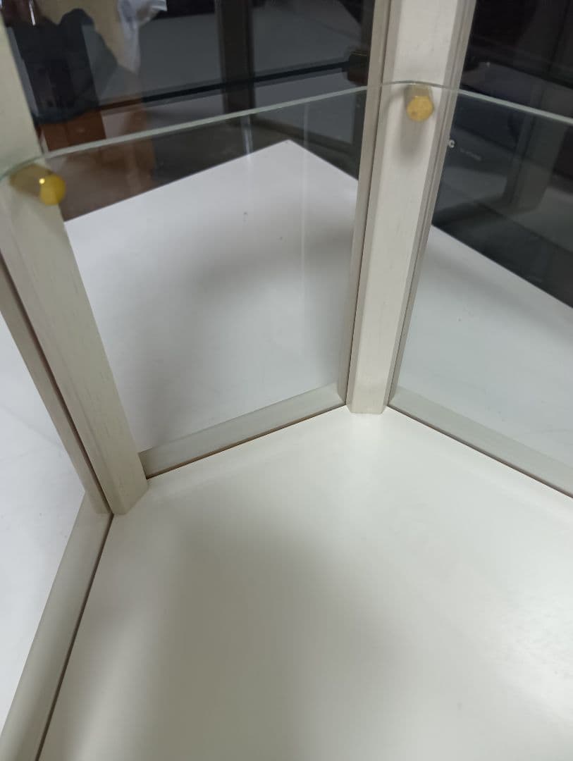 1980's　フランス　真鍮　金具　キュリオケース　テーブル　ディスプレイケース