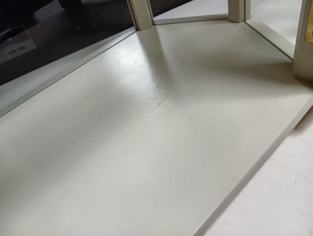 1980's　フランス　真鍮　金具　キュリオケース　テーブル　ディスプレイケース