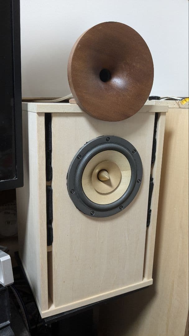 ウッド コーン フルレンジ スピーカー ユニット 6.5インチ 16cm ペア