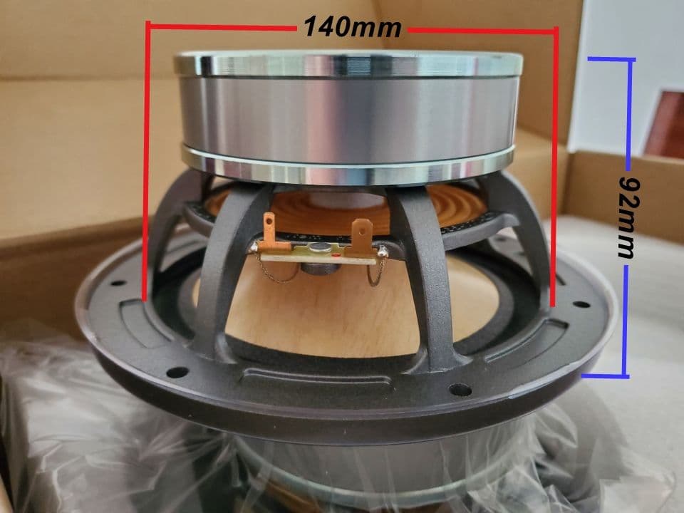 ウッド コーン フルレンジ スピーカー ユニット 6.5インチ 16cm ペア