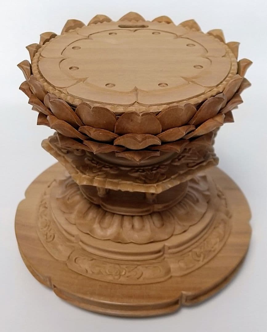 円台座のみ 坐像用#439 ◆白檀 木彫 仏像付属品