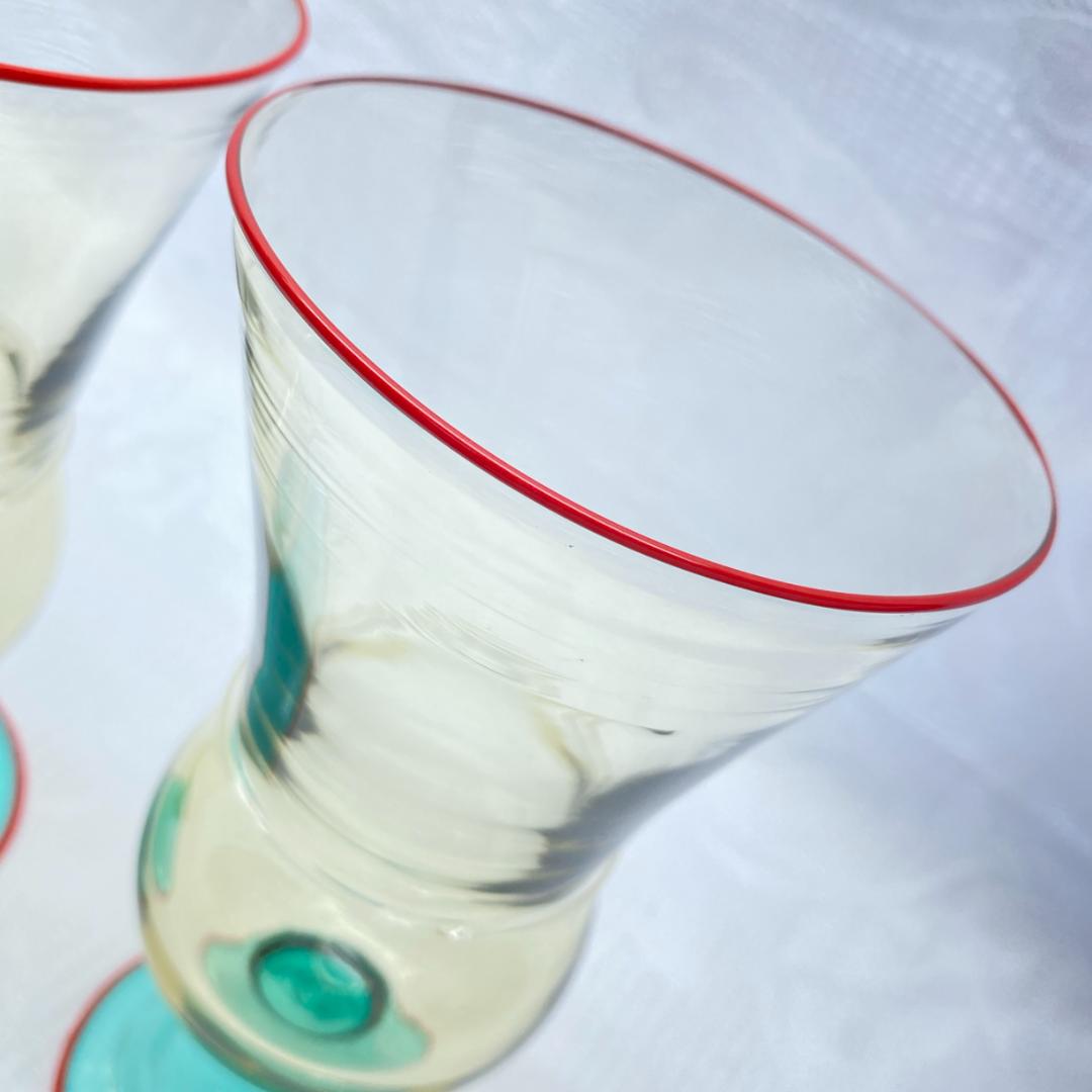 希少 大平洋一 Yoichi Ohira ベネチアンガラス グラス 2客セット