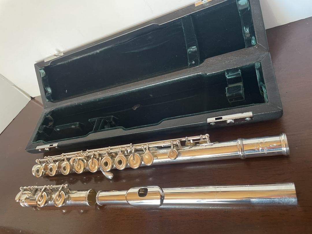 パール フルート 総銀製 マエスタ ソルダード インライン Ｅメカ付き